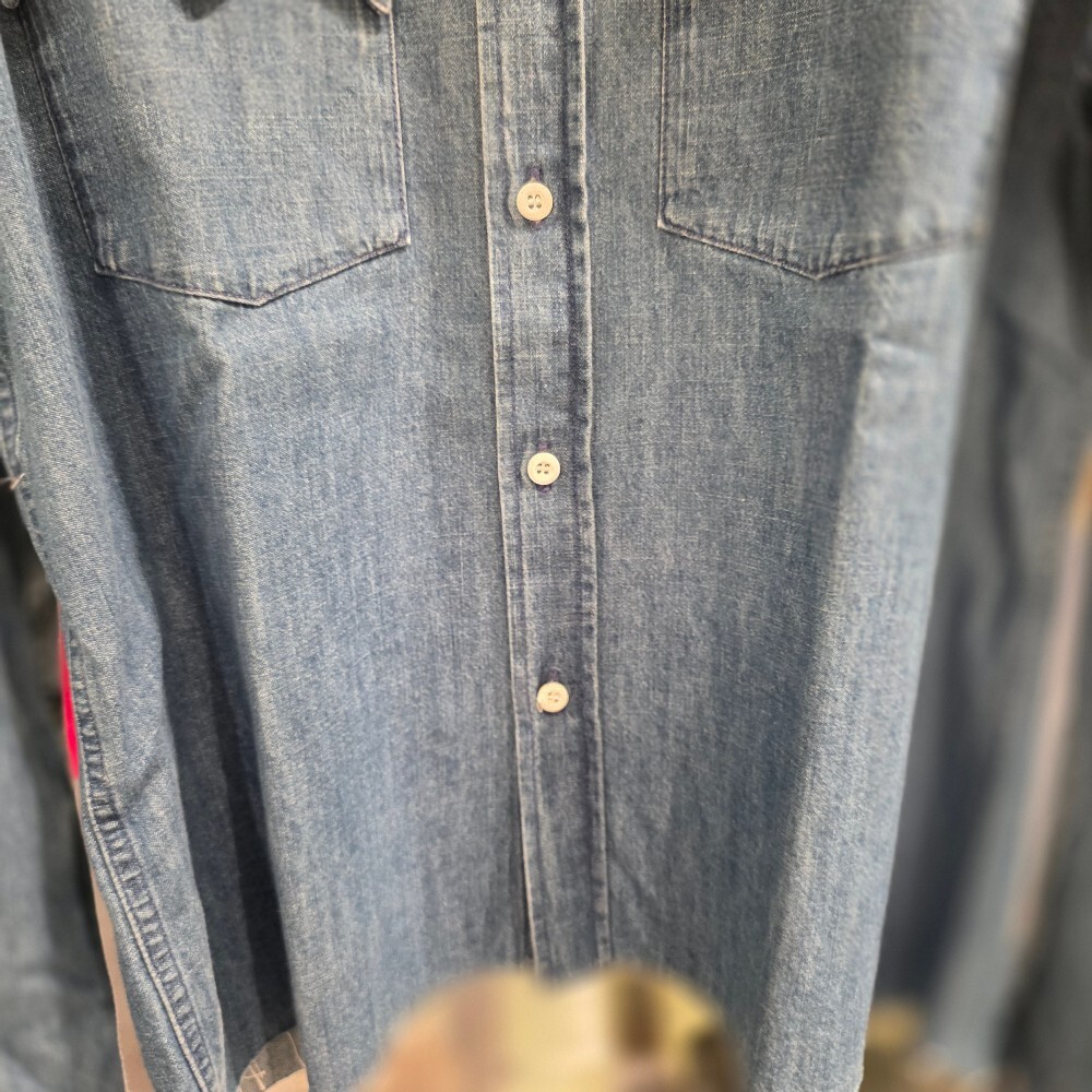 [아울렛] 미우미우 로고 여성 데님 셔츠 GWC123