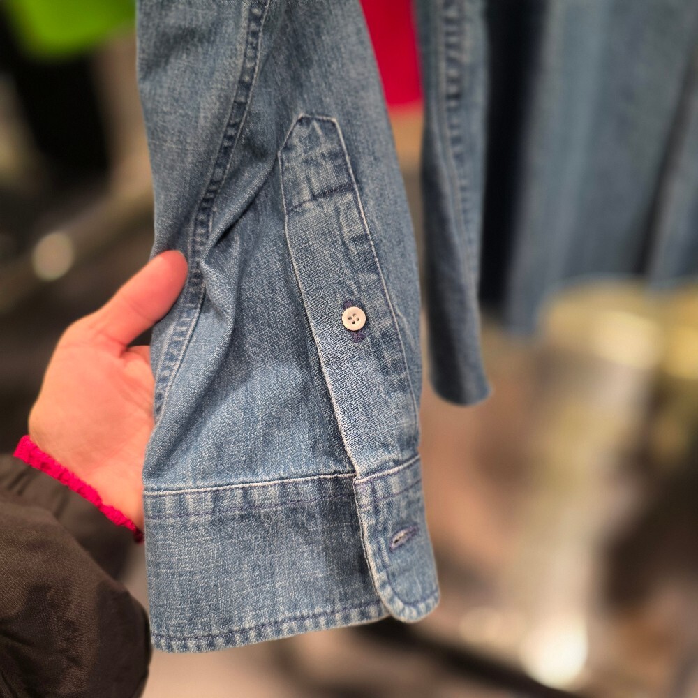 [아울렛] 미우미우 로고 여성 데님 셔츠 GWC123