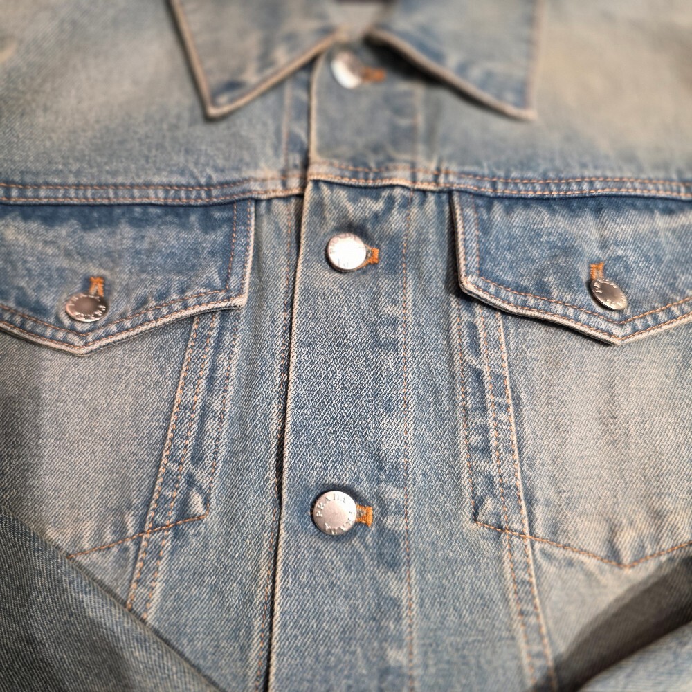 [아울렛] 프라다 삼각로고 남성 데님 자켓 GEB227