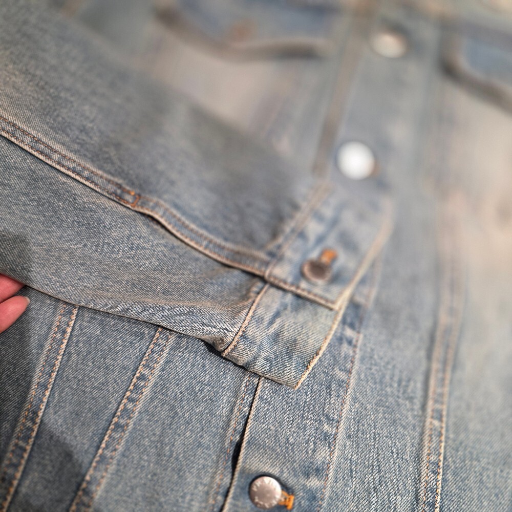 [아울렛] 프라다 삼각로고 남성 데님 자켓 GEB227