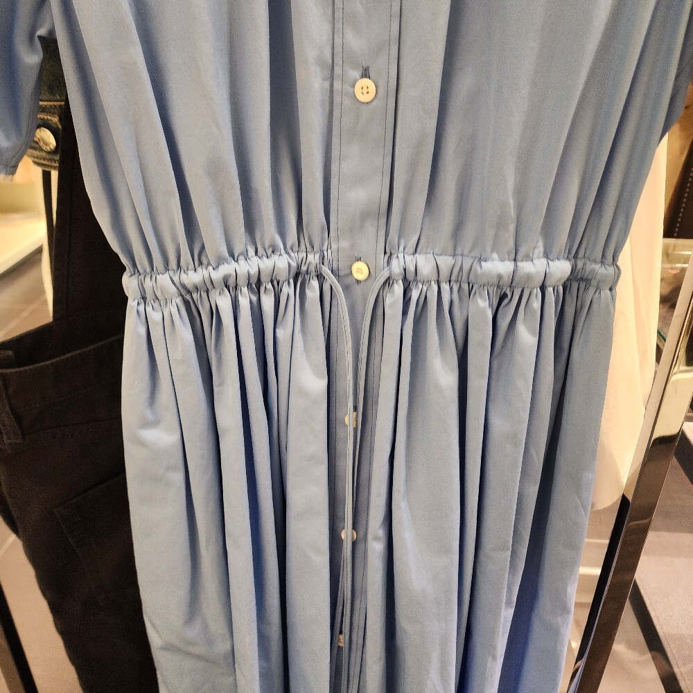 [아울렛] 미우미우 포플린코튼 여성 셔츠 원피스 MF5726