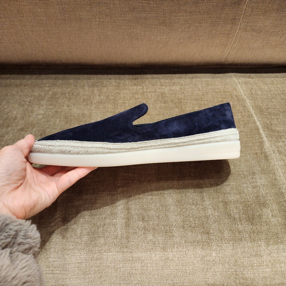 [아울렛] 프라다 스웨이드남성 슬립온 2DG157