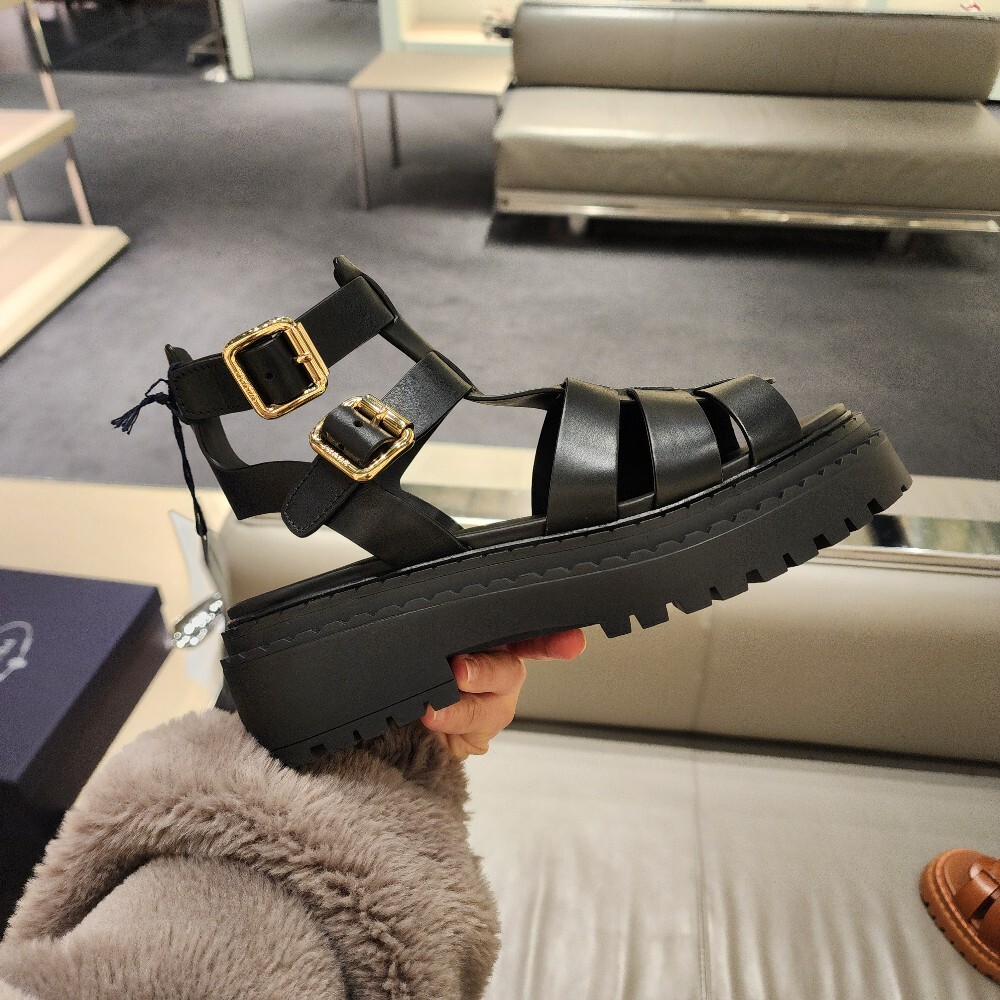 [아울렛] 프라다 글레디에이터 스트랩 여성 샌들 1X924N