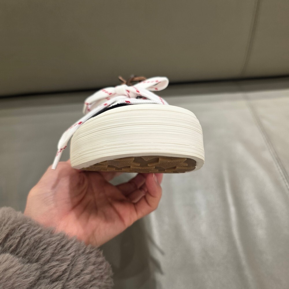 [아울렛] 미우미우 로고 데님 워시 여성 스니커즈 5E384E