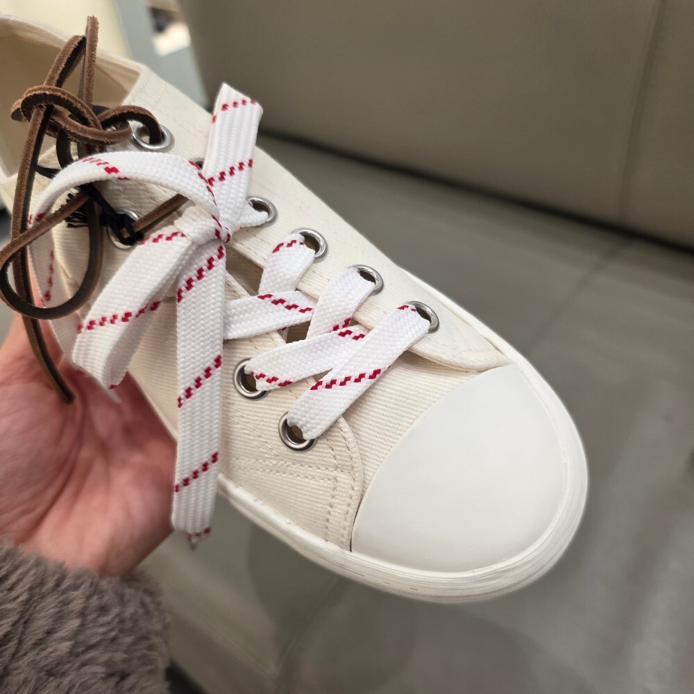 [아울렛] 미우미우 로고 데님 워시 여성 스니커즈 5E384E