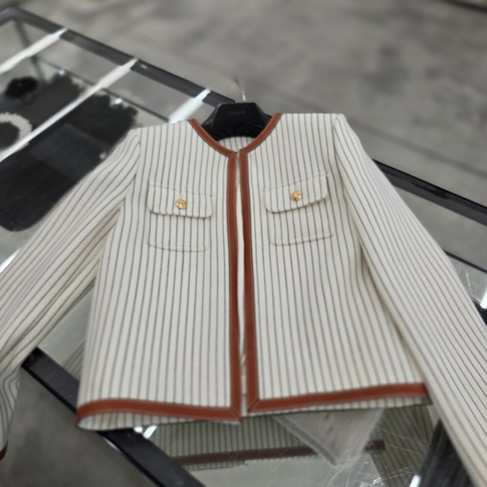 [아울렛] 셀린느 스트라이프 첼시 여성 자켓 2V86S957W.01KC