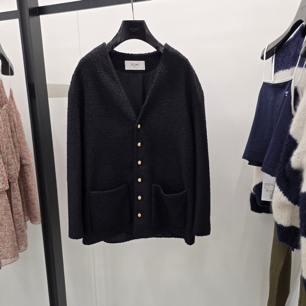 [아울렛] 셀린느 캐시미어 부클레 여성 가디건 자켓 2V39J593V.38NO