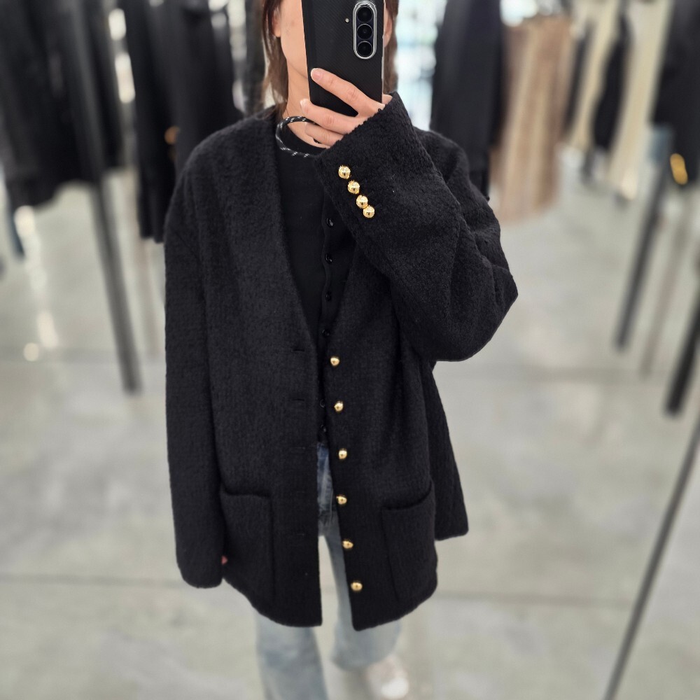 [아울렛] 셀린느 캐시미어 부클레 여성 가디건 자켓 2V39J593V.38NO