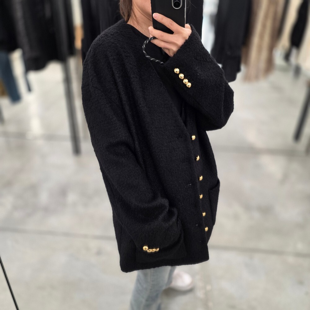 [아울렛] 셀린느 캐시미어 부클레 여성 가디건 자켓 2V39J593V.38NO