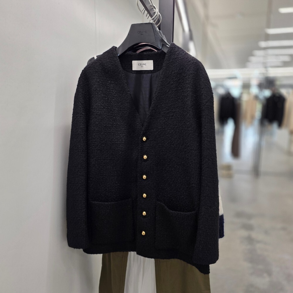 [아울렛] 셀린느 캐시미어 부클레 여성 가디건 자켓 2V39J593V.38NO