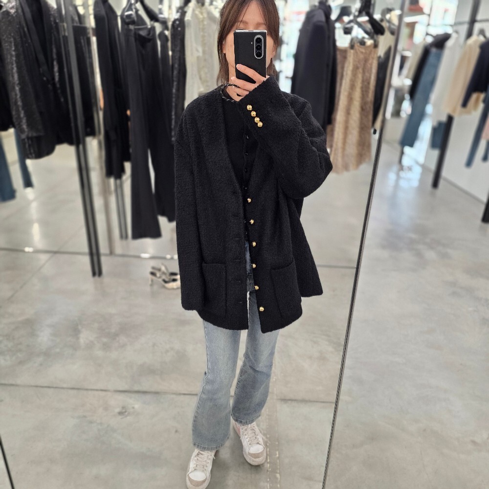 [아울렛] 셀린느 캐시미어 부클레 여성 가디건 자켓 2V39J593V.38NO