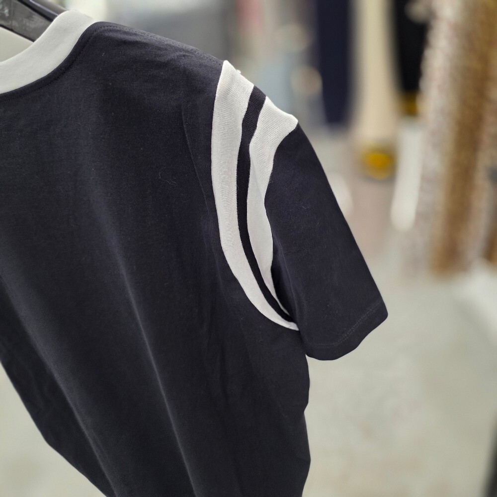 [아울렛] 셀린느 로고 코튼 저지 남성 반팔 티셔츠 RX06T671Q.FZT7