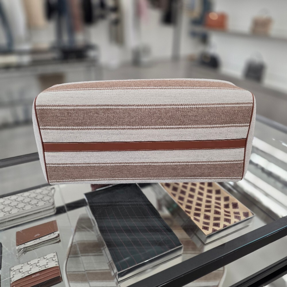 [아울렛] 셀린느 스트라이프 텍스타일 라지 보스톤 여행 가방 191472FRE.02BG