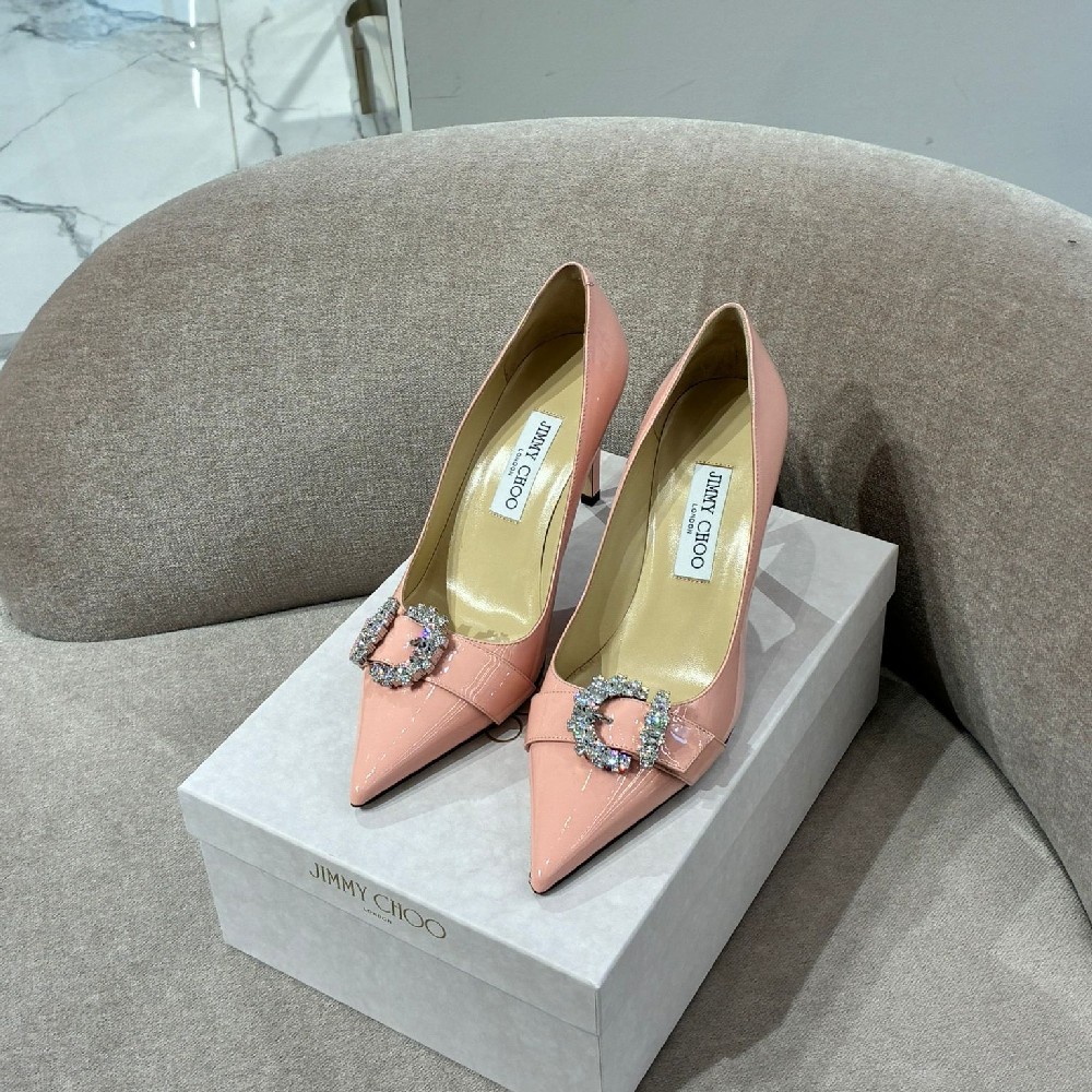 [아울렛] 지미추 CHERI 가죽 여성 펌프스