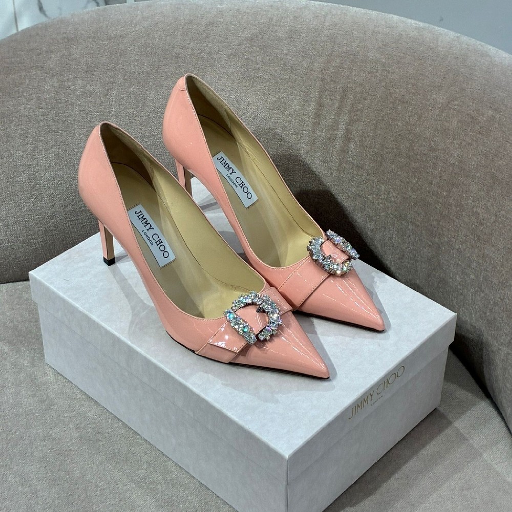 [아울렛] 지미추 CHERI 가죽 여성 펌프스