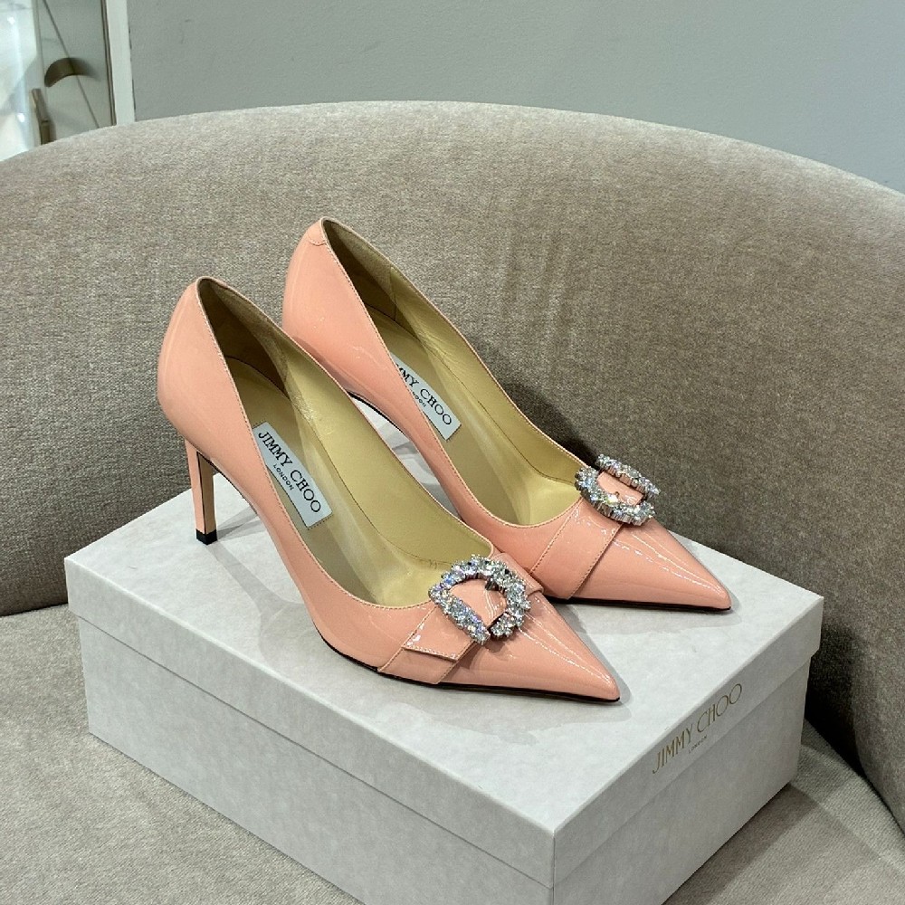 [아울렛] 지미추 CHERI 가죽 여성 펌프스