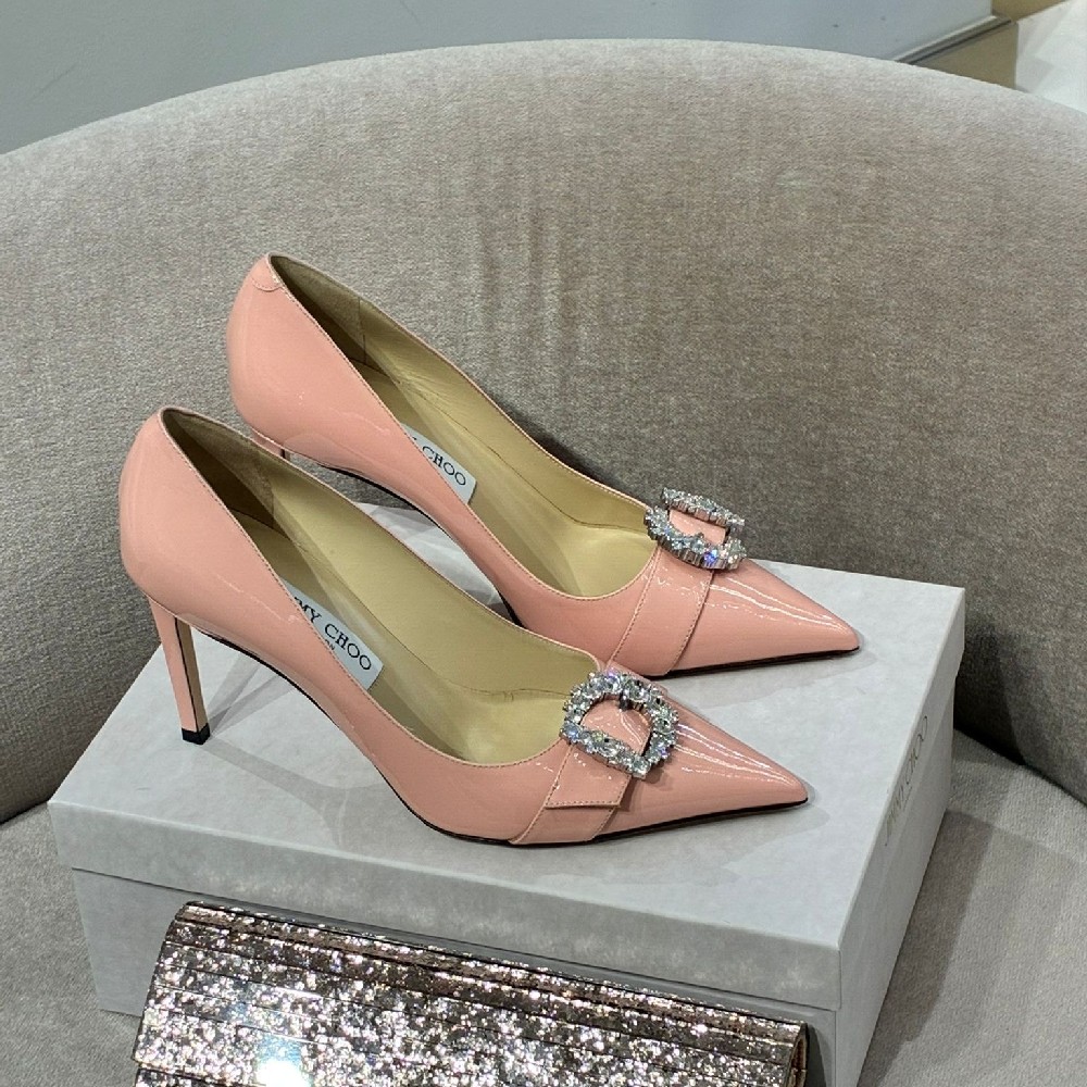 [아울렛] 지미추 CHERI 가죽 여성 펌프스