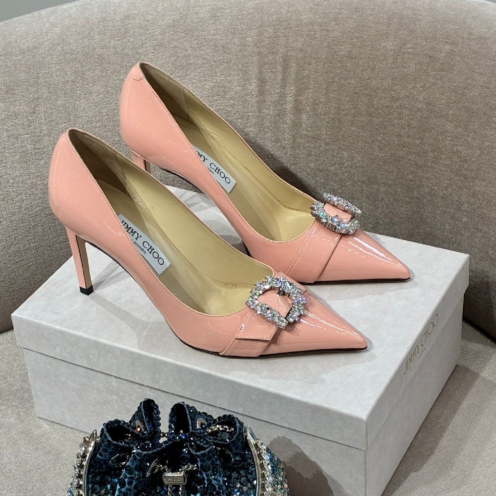 [아울렛] 지미추 CHERI 가죽 여성 펌프스