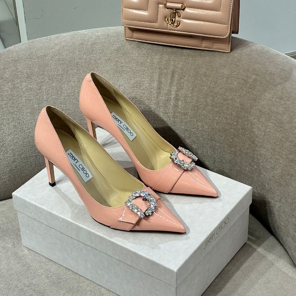 [아울렛] 지미추 CHERI 가죽 여성 펌프스