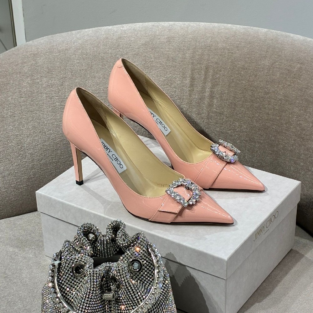 [아울렛] 지미추 CHERI 가죽 여성 펌프스