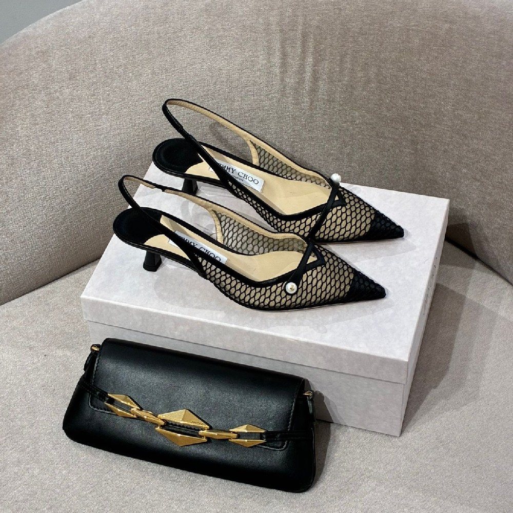 [아울렛] 지미추AMITA 45여성 슬링백 미디움힐