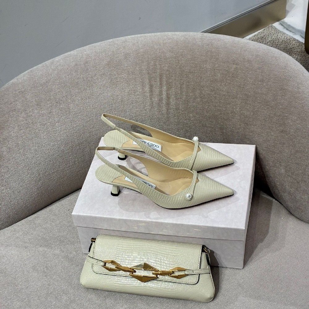 [아울렛] 지미추AMITA 45여성 슬링백 미디움힐