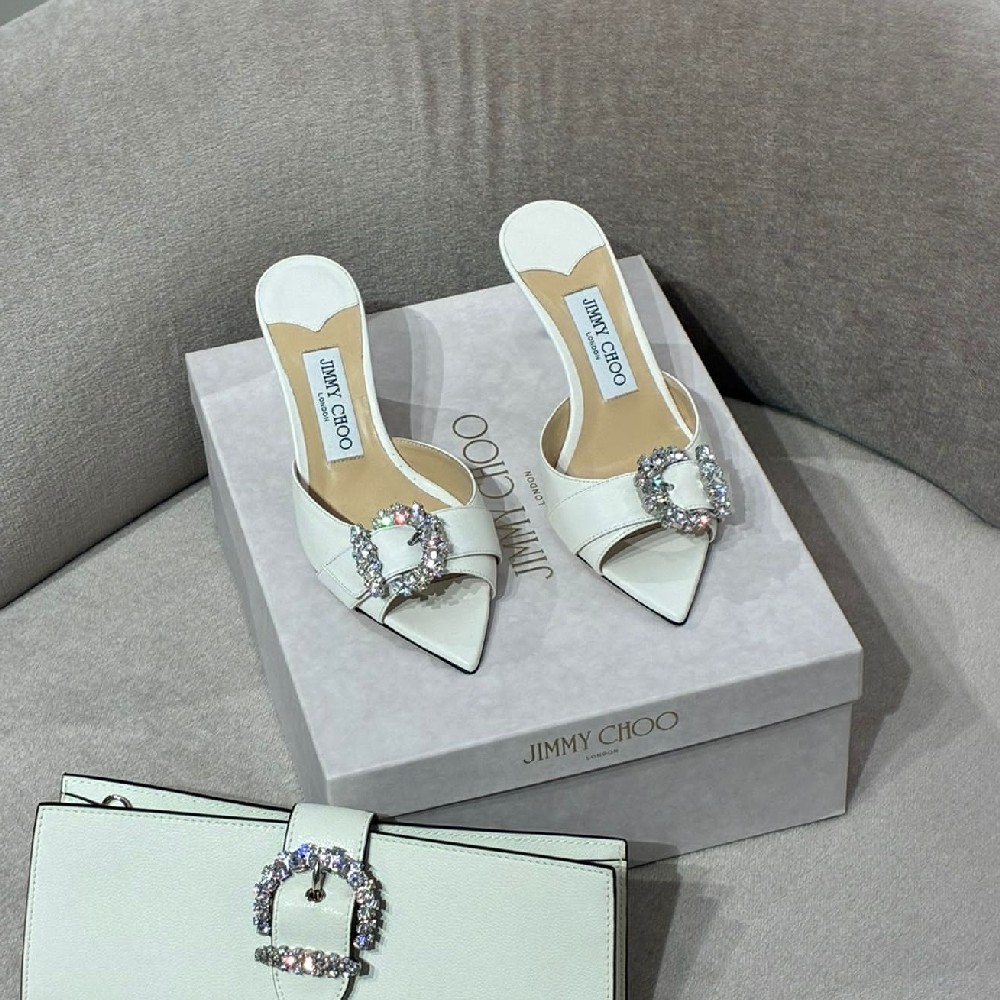 [아울렛] 지미추 CHERI 크리스탈 뮬