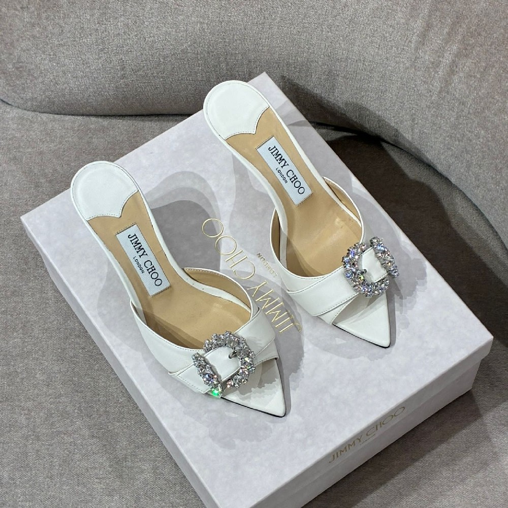 [아울렛] 지미추 CHERI 크리스탈 뮬