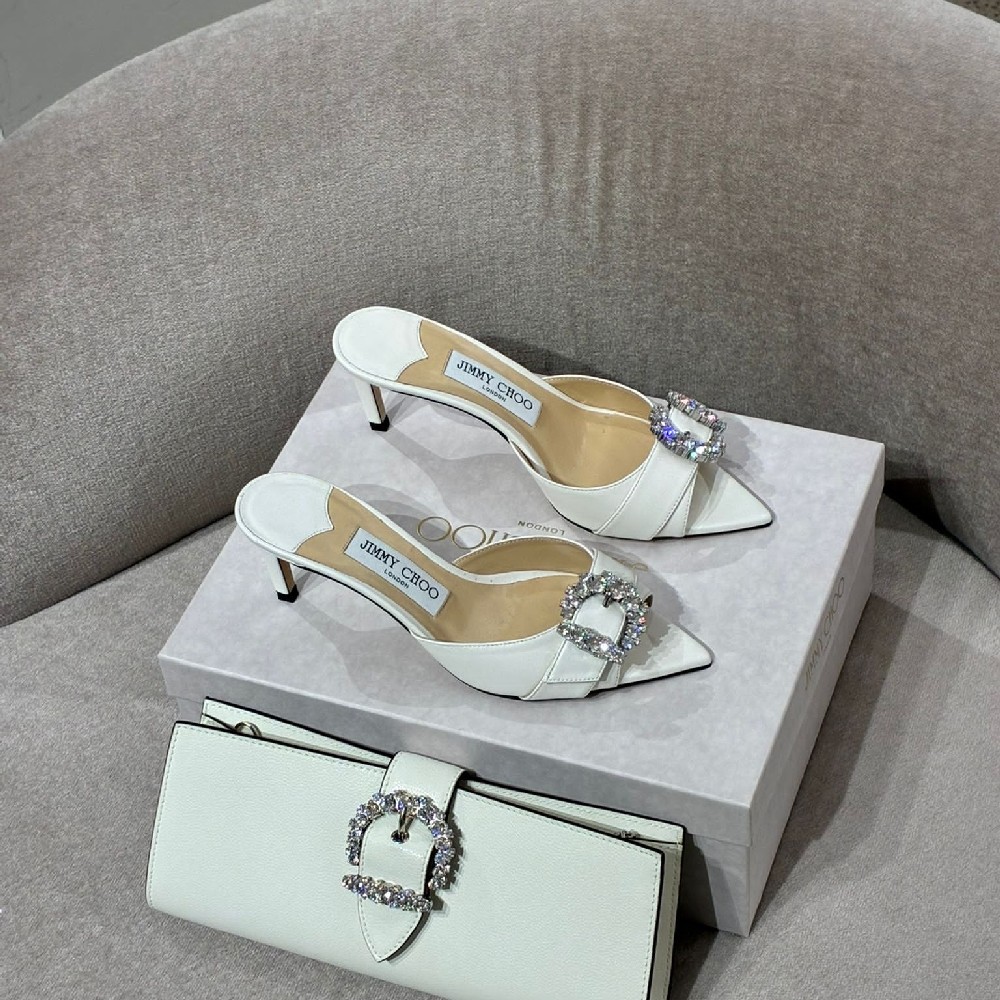 [아울렛] 지미추 CHERI 크리스탈 뮬