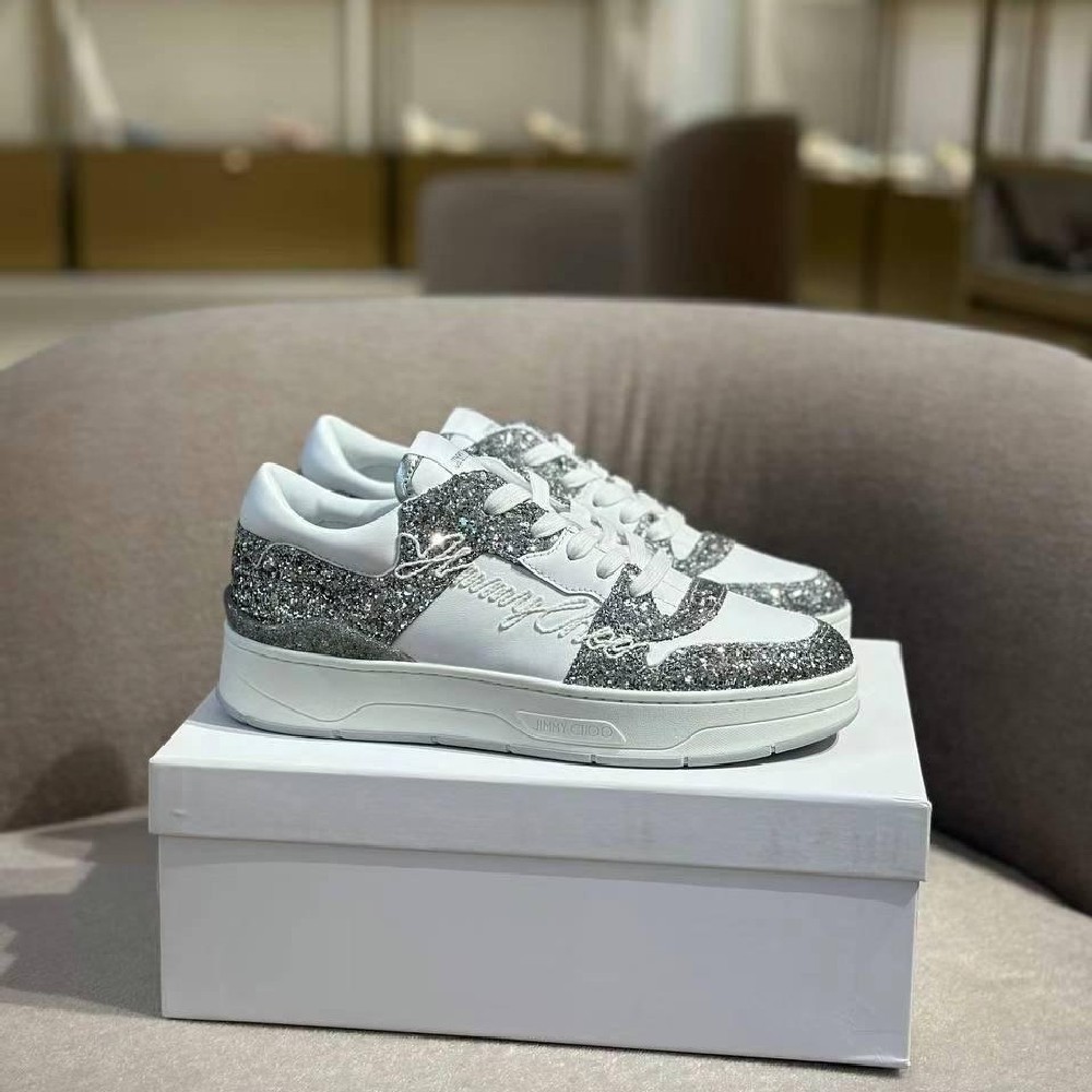 [아울렛] 지미추 FLORENT 글리터 여성 스니커즈