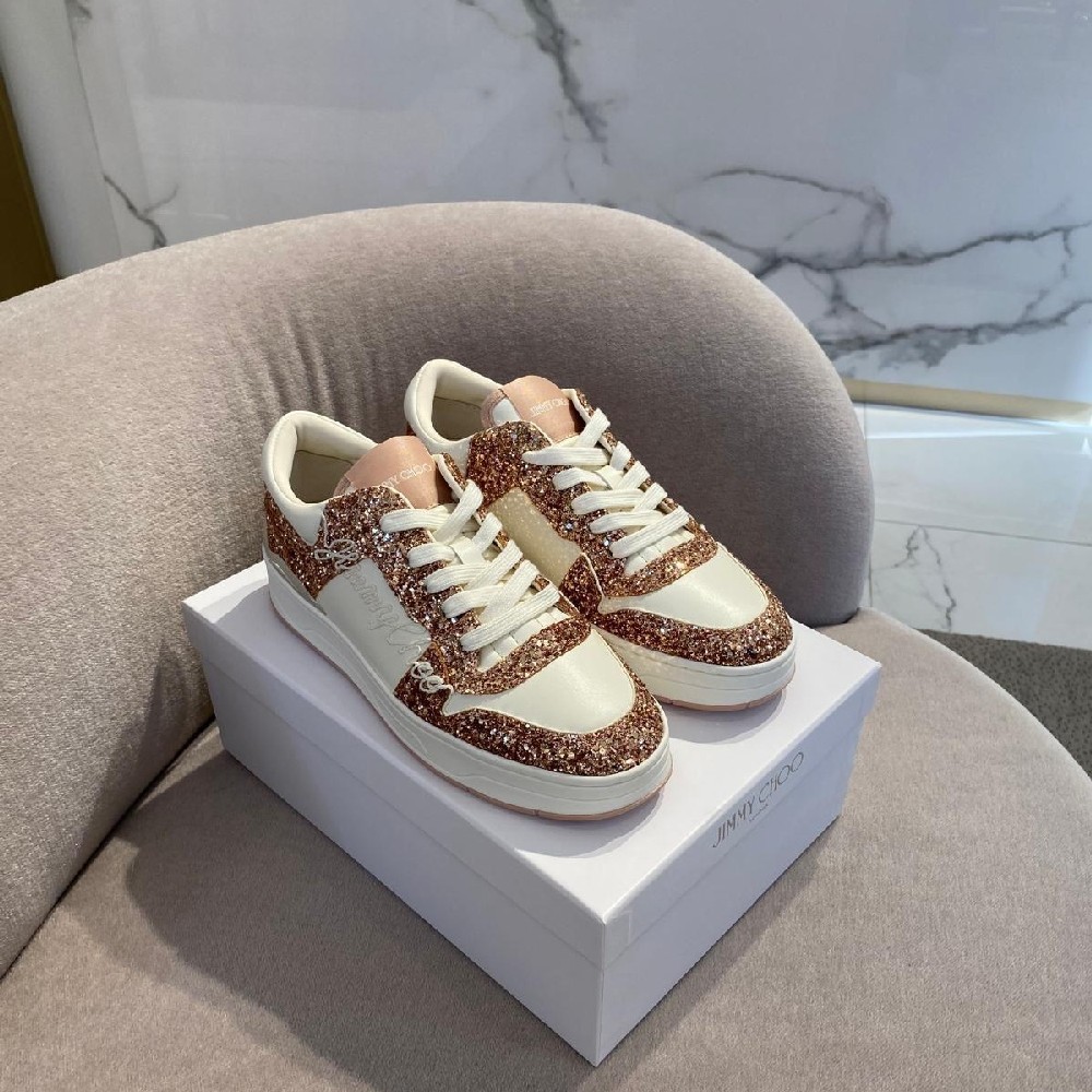 [아울렛] 지미추 FLORENT 글리터 여성 스니커즈