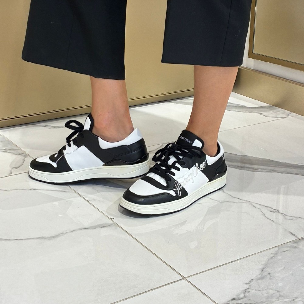 [아울렛] 지미추 FLORENT 남성 가죽 스니커즈