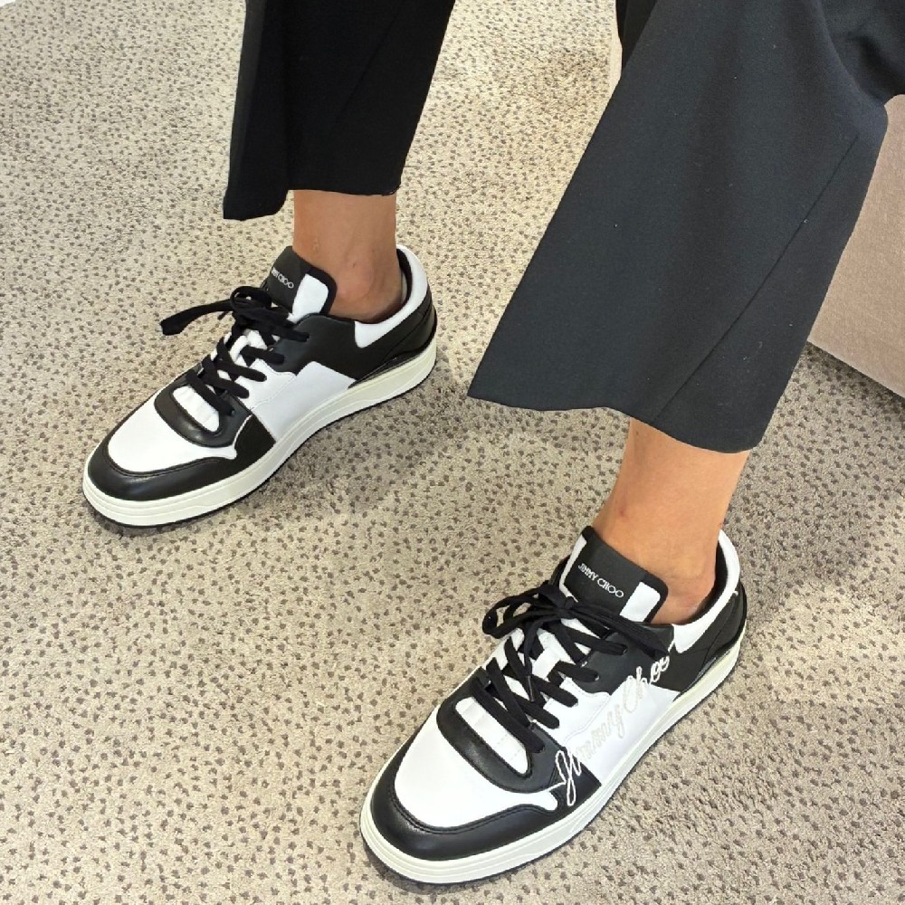 [아울렛] 지미추 FLORENT 남성 가죽 스니커즈