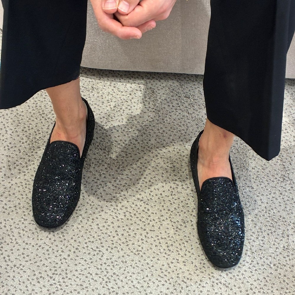 [아울렛] 지미추 THAME 글리터 남성 구두