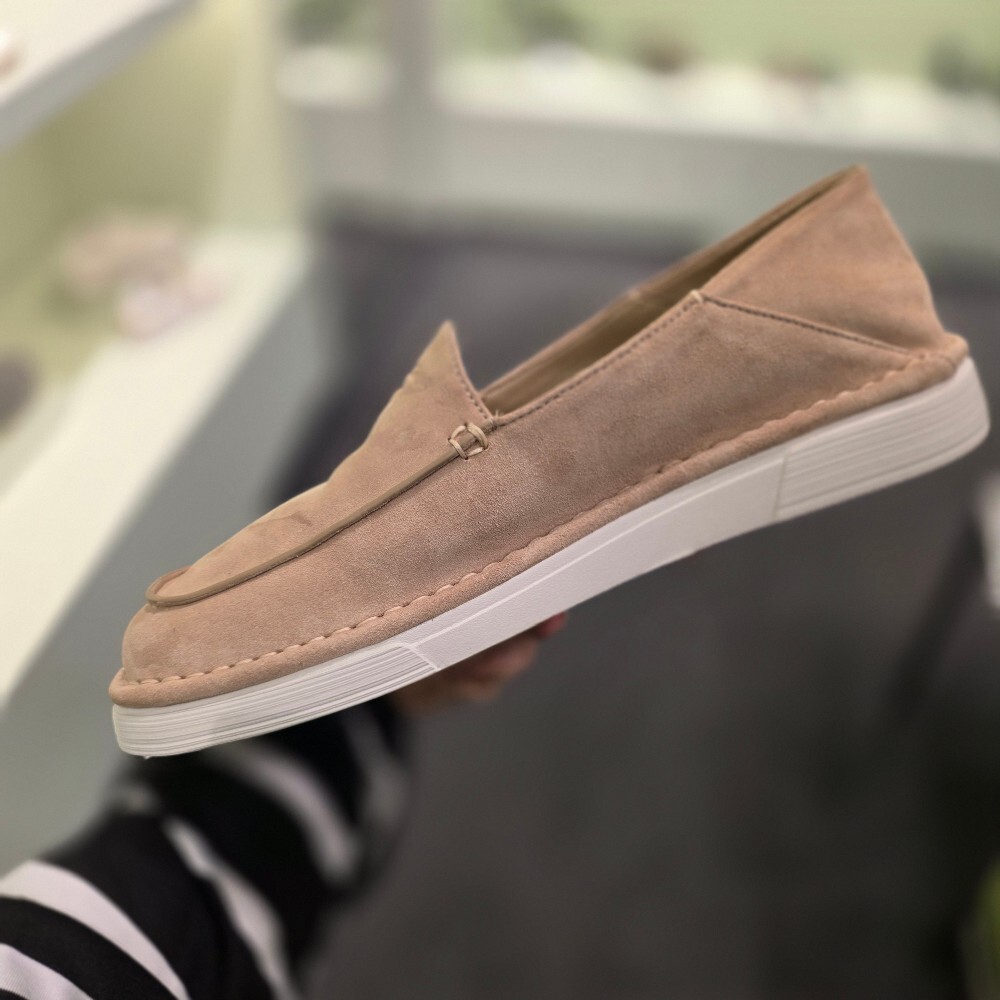 [아울렛] 프라다 스웨이드 여성 슬립온 1D945N