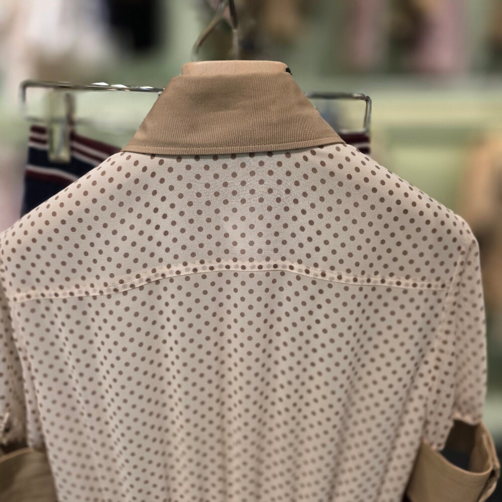 [아울렛] 프라다 폴카 도트 플리츠 미디 원피스 P3L82