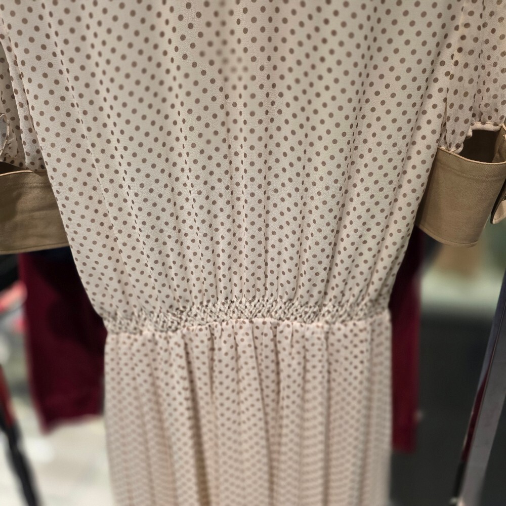 [아울렛] 프라다 폴카 도트 플리츠 미디 원피스 P3L82