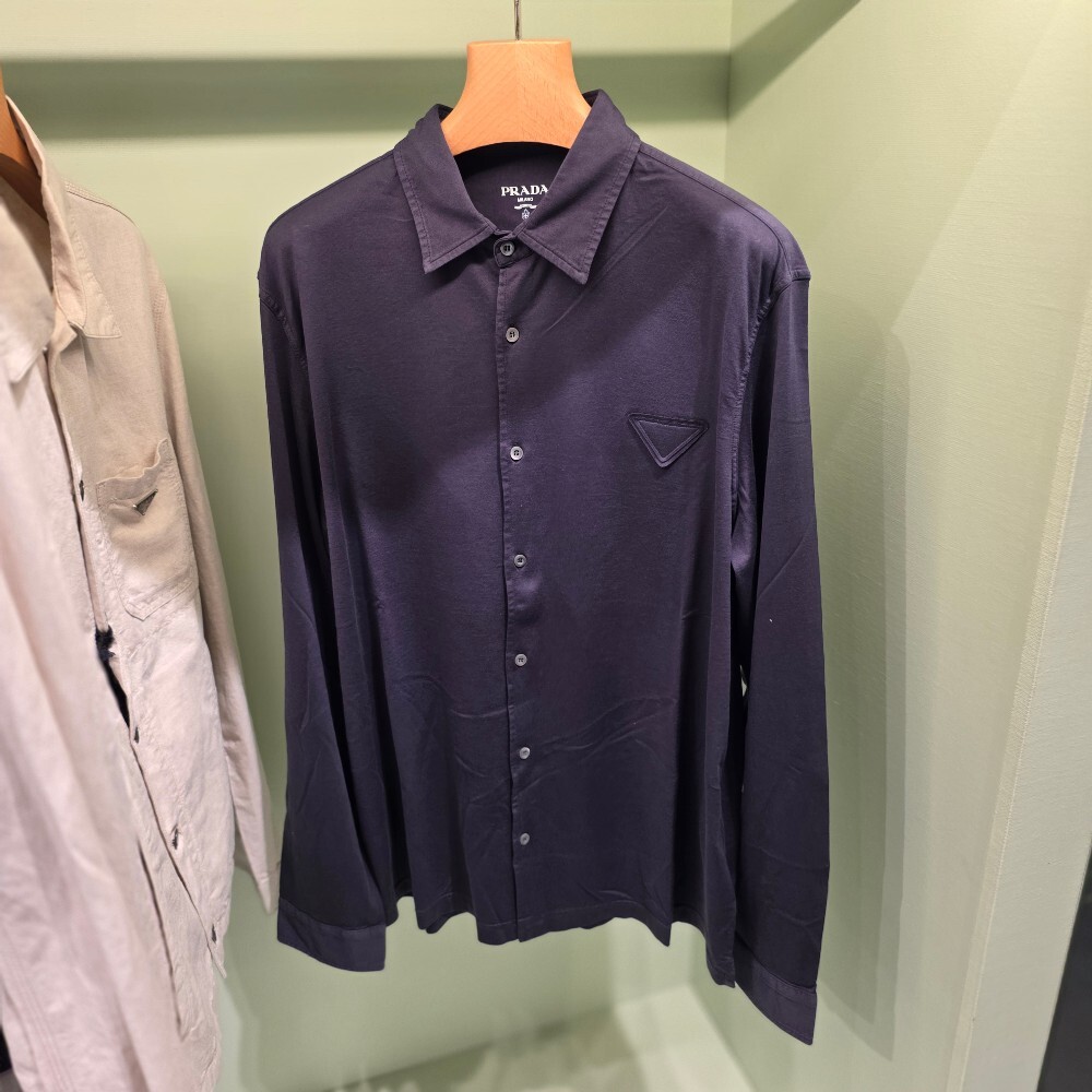 [아울렛] 프라다 코튼 저지 남성 셔츠 UJL92A