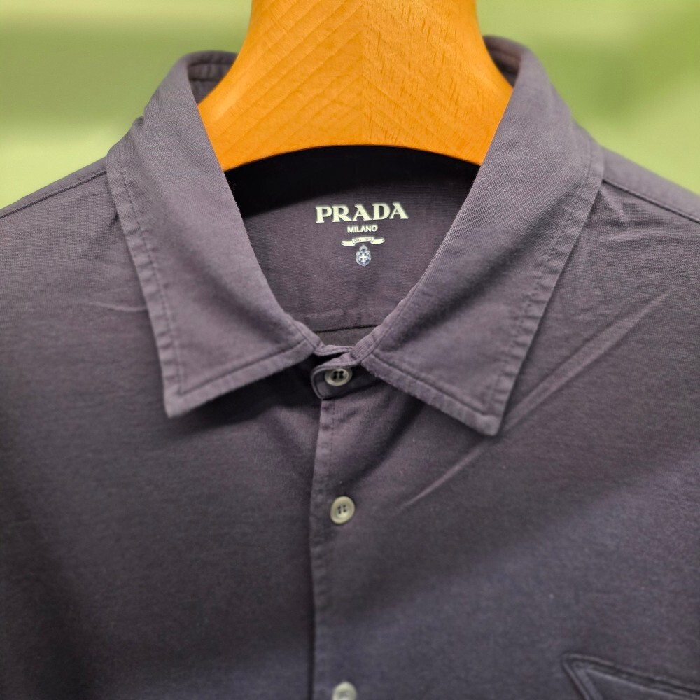 [아울렛] 프라다 코튼 저지 남성 셔츠 UJL92A