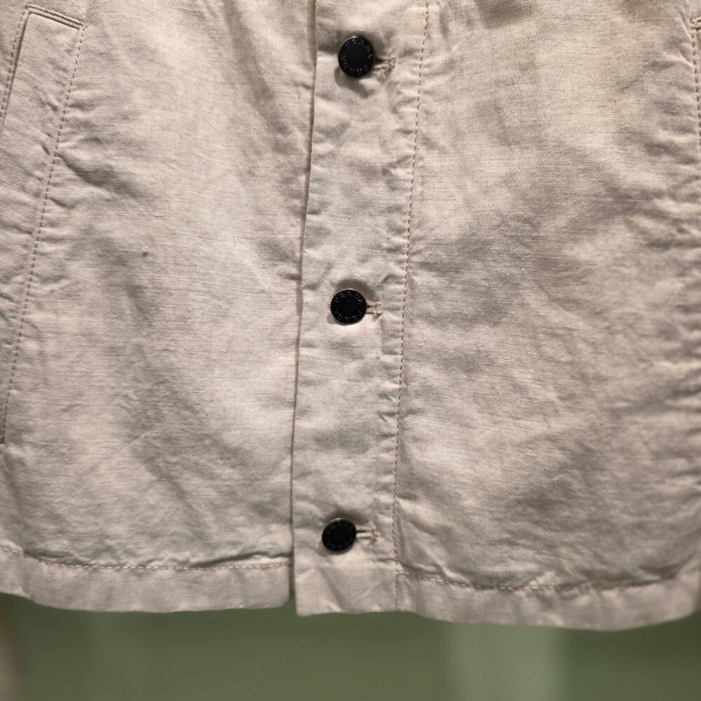 [아울렛] 프라다 삼각로고 코튼 리넨 남성 블루종 자켓 GEB254