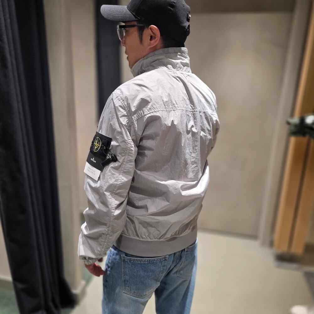 [아울렛] 스톤 아일랜드 가먼다이크링클랩스나일론자켓