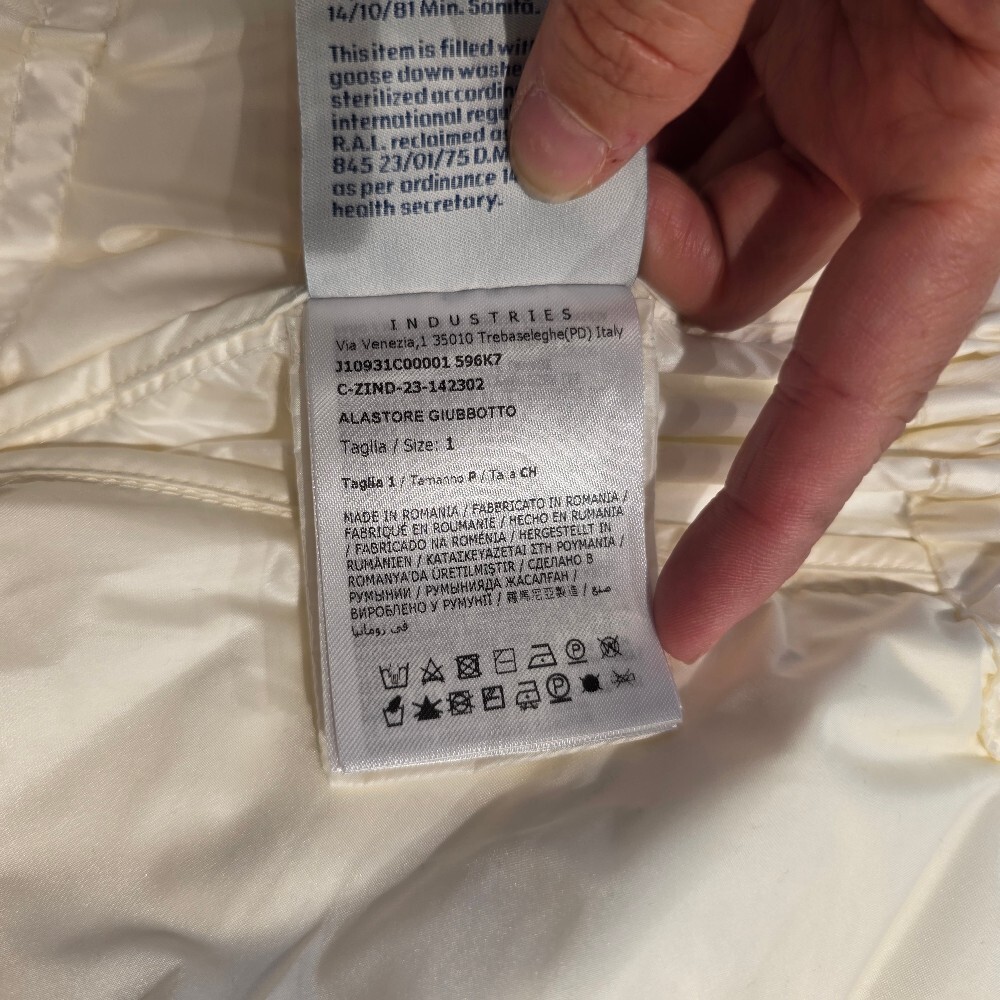 [아울렛] 몽클레르 ALASTORE 여성 경량 패딩 자켓 J10931C00001 596K7