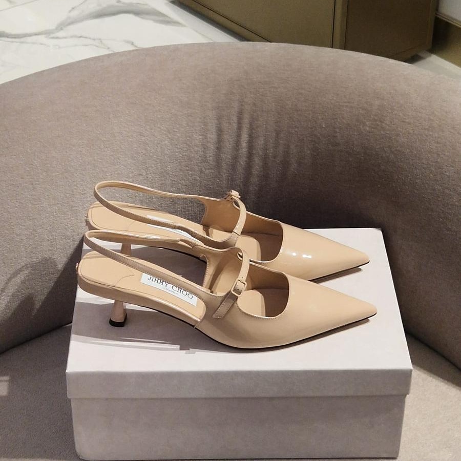 [아울렛] 지미추DIDI마카룬 페이턴트 레더 슬링백 미들힐