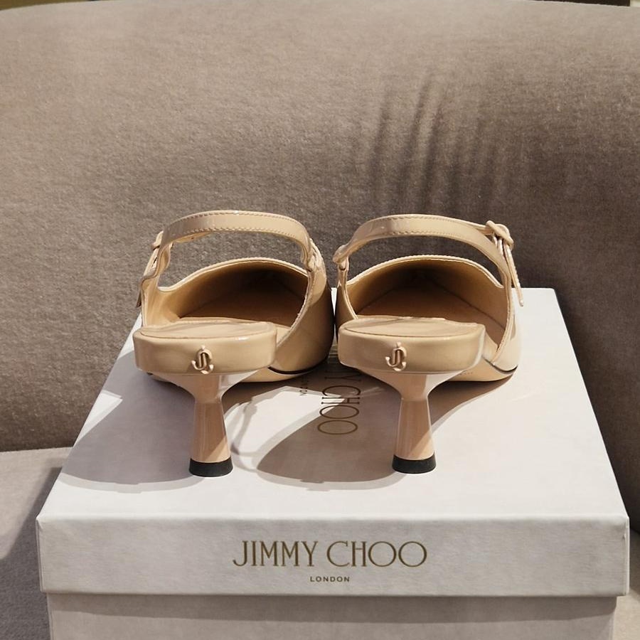 [아울렛] 지미추DIDI마카룬 페이턴트 레더 슬링백 미들힐