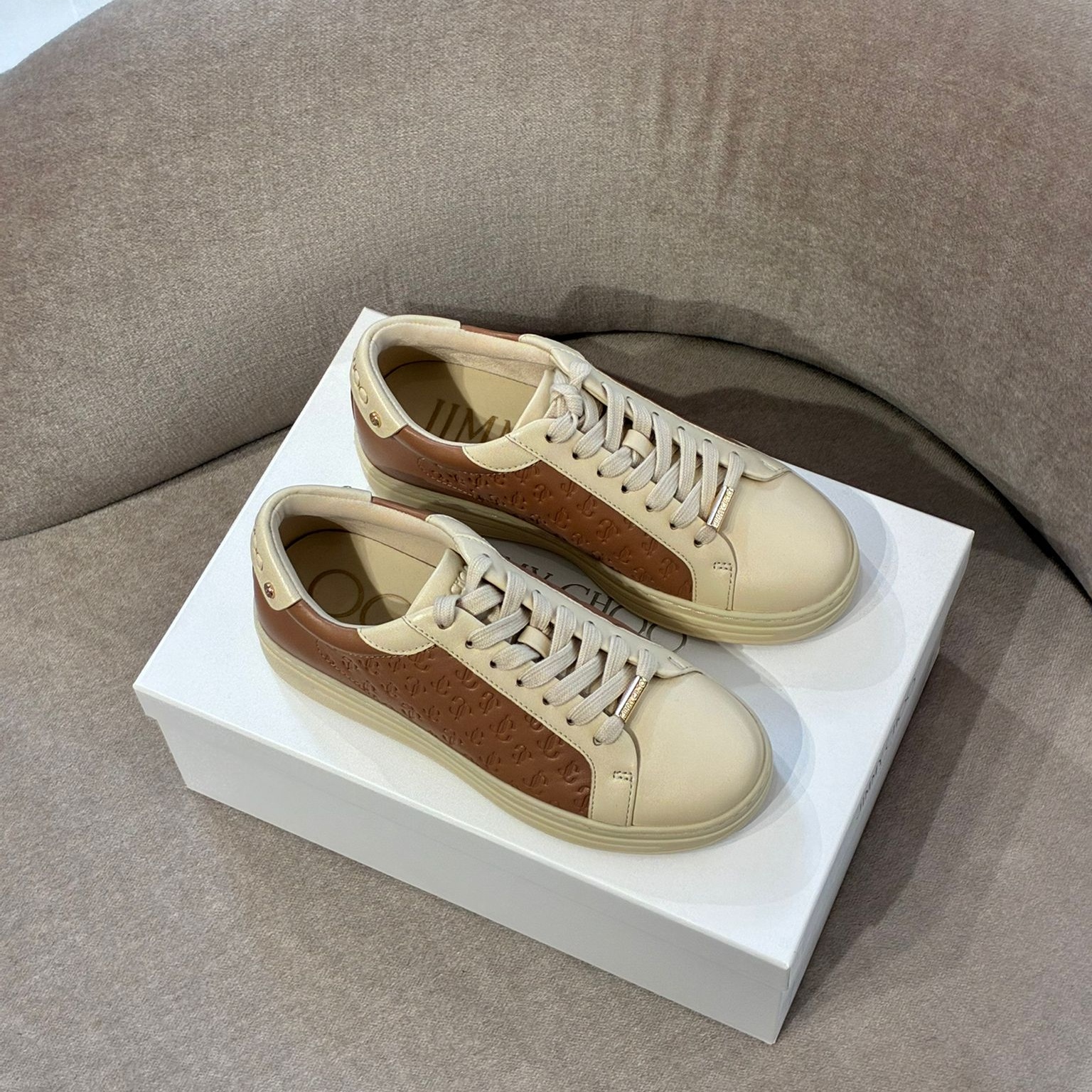 [아울렛] 지미추 ROME 모노그램 여성 스니커즈