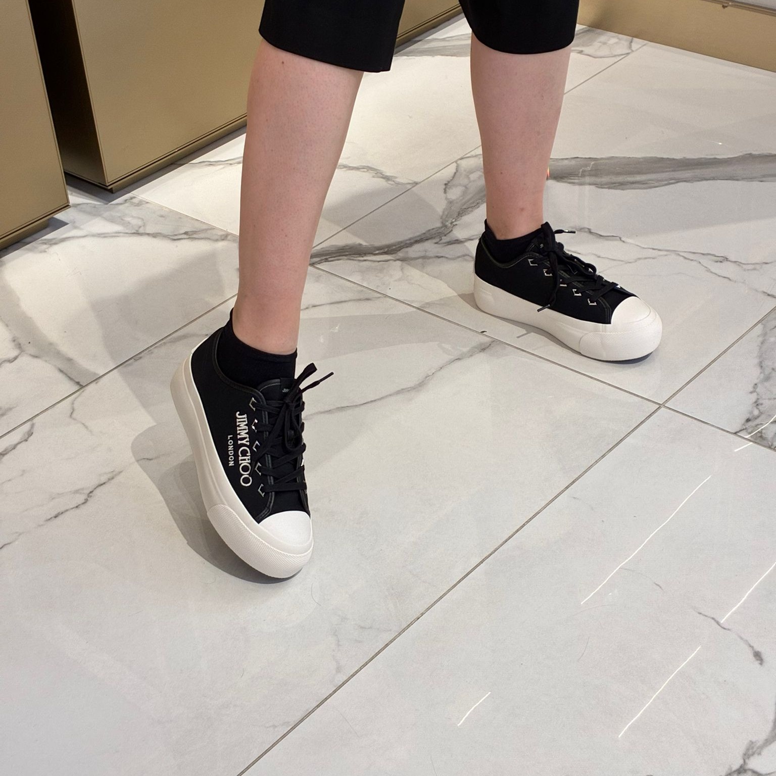 [아울렛] 지미추PALMA MAXI여성 캔버스 스니커즈