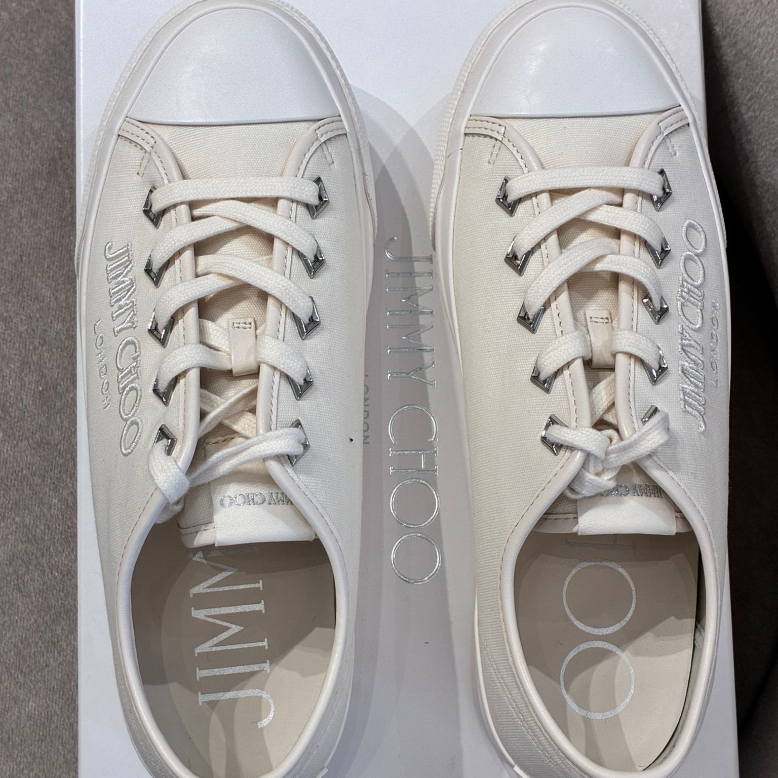 [아울렛] 지미추PALMA MAXI여성 캔버스 스니커즈