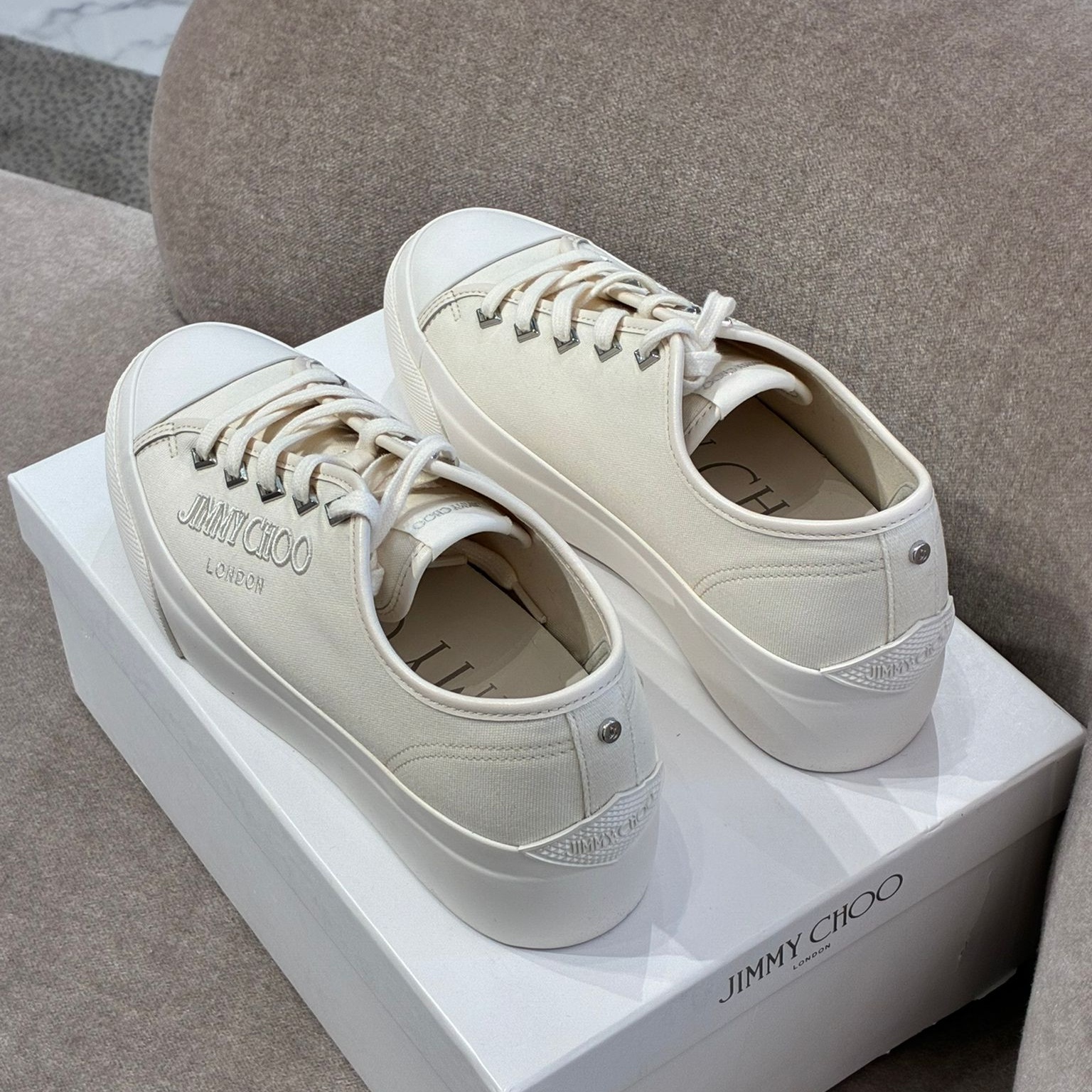 [아울렛] 지미추PALMA MAXI여성 캔버스 스니커즈