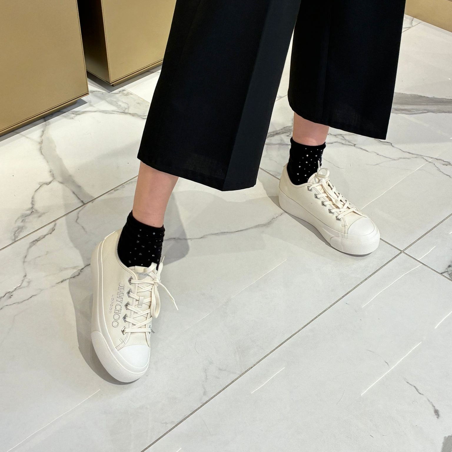 [아울렛] 지미추PALMA MAXI여성 캔버스 스니커즈