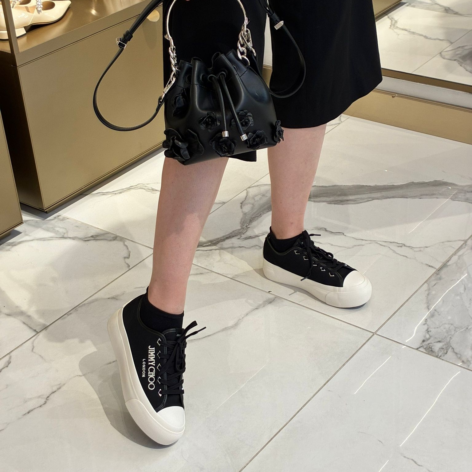 [아울렛] 지미추PALMA MAXI여성 캔버스 스니커즈